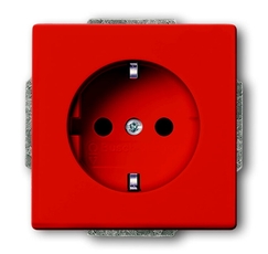 Розетка SCHUKO 16А 250В, со шторками, серия solo/future, цвет оранжевый | 2013-0-5324 | 2CKA002013A5324 | ABB