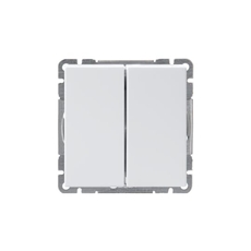 Переключатель 2-клавишный Impressivo, белый | 10666UC-84 | 2TKA00000416 | ABB